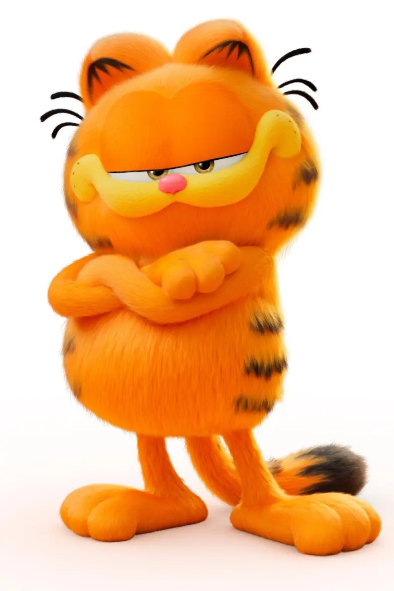 Garfield render from the new garfield movie
